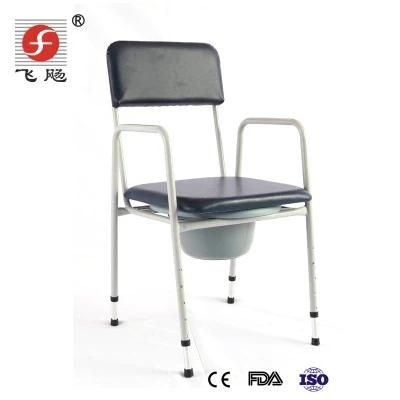 Hospital Bathroom Toilet Commode Chair with Bedpan 2 in 1 Shower Commode Chair Shower Chair Padded Seat