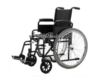 Standard Economy Invalid Steel Folding Manual Wheelchairs