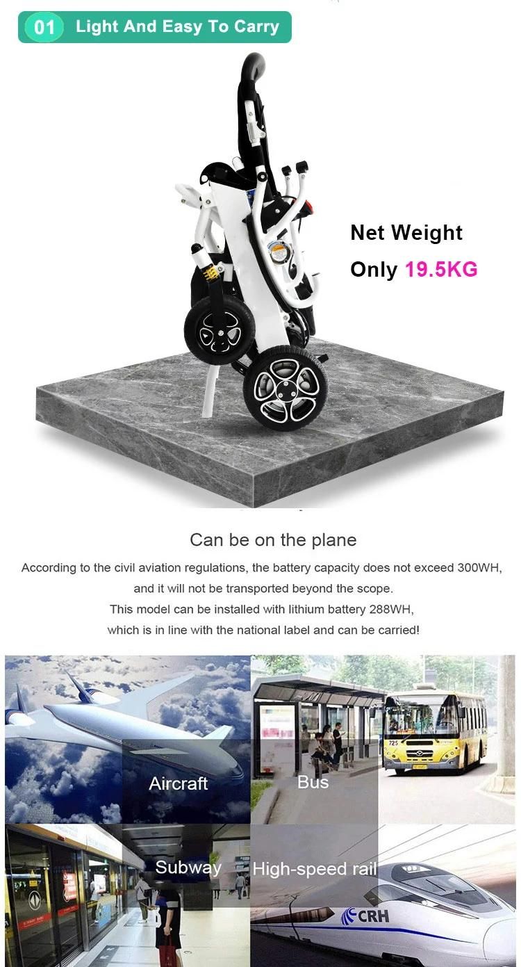 Folding Ghmed Carton China Electric Power Chairs a Stair Climbing Wheel Chair Wheelchair with UL