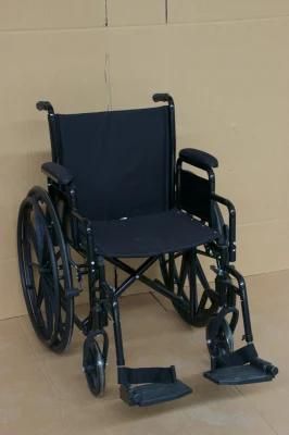 Multi-Function Steel Wheelchair with Mag Rear Wheel