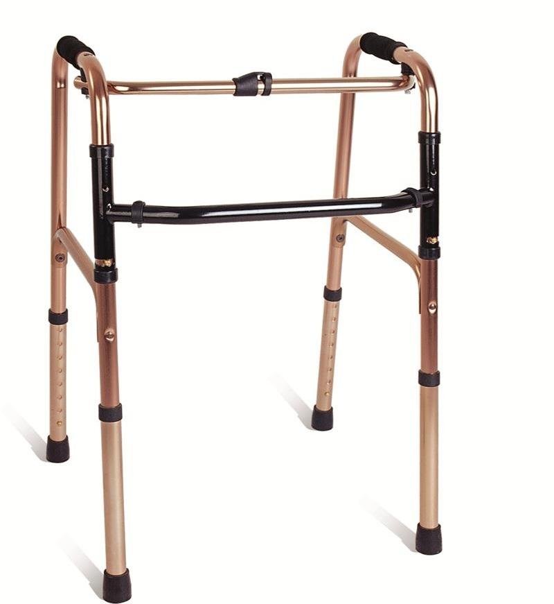 Mobility Aids Brown Color Reciprotating Lightweight Aluminum Walker