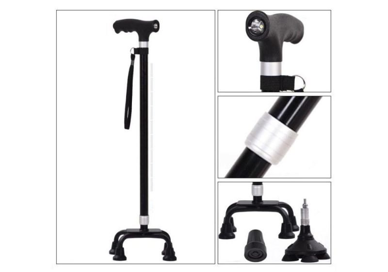 Portable Adjustable Height Walking Stick