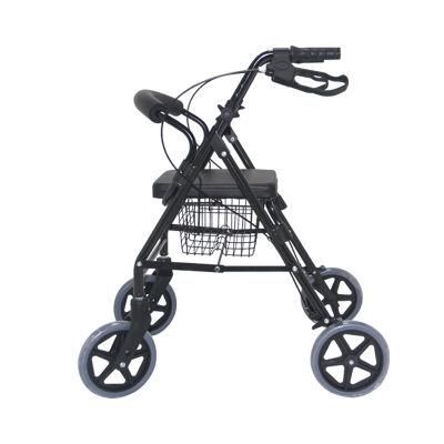 Hospital Medical Folding Aluminum Mobility Disabled Walker Rollator with Seat Disability Walking Aids