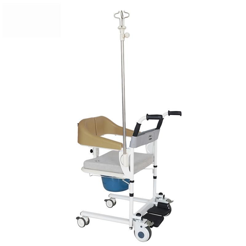 Commode Wheelchair Transfer Folding Wheel Chair Shower Commode