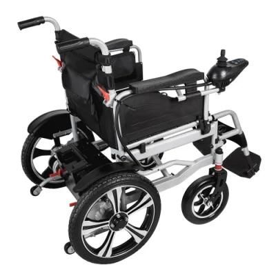 Comfortable Fully Lying Double 250W Motor Folding Electric Wheelchair 24V