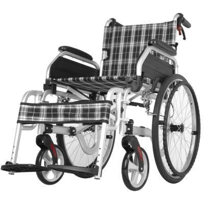 Hospital Manual Wheelchair with Pedal Armrests