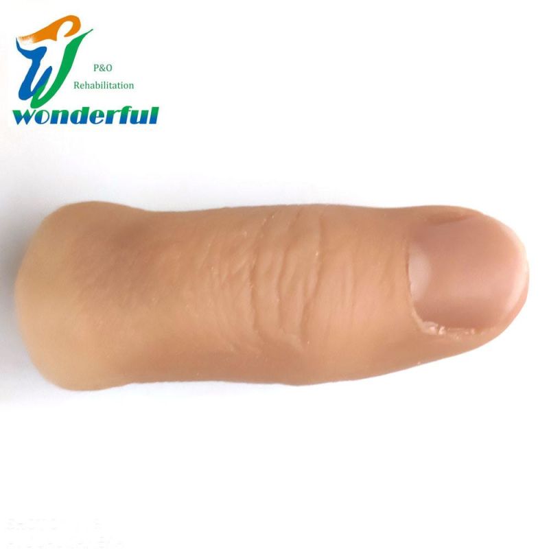 Custom Silicone Prosthetic Finger for Amputee