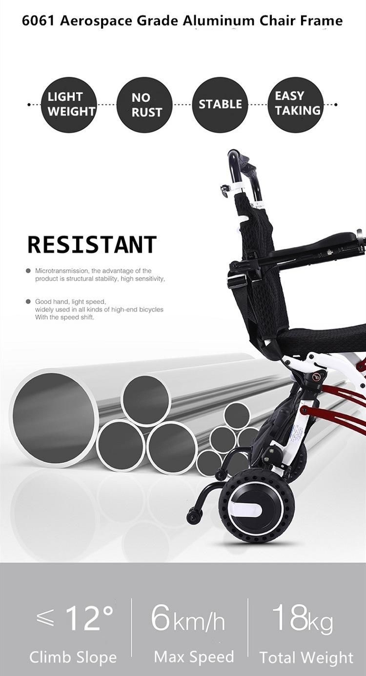Handicapped Lightweight Folding Electric Wheelchair