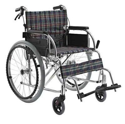 OEM Transport Folding Wheelchair Travel Portable Manual Aluminum Wheel Chair