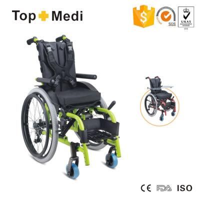 Medical Hospital Equipment Aluminum Adapting Manual Child Wheelchair for Cerebral Palsy Children