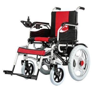 Elderly Disabled Dual Brush Motor Folding Electric Wheelchair for Sales