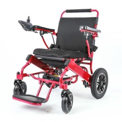 Topmedi Outdoor Easy Folding Aluminium Electric Wheelchair