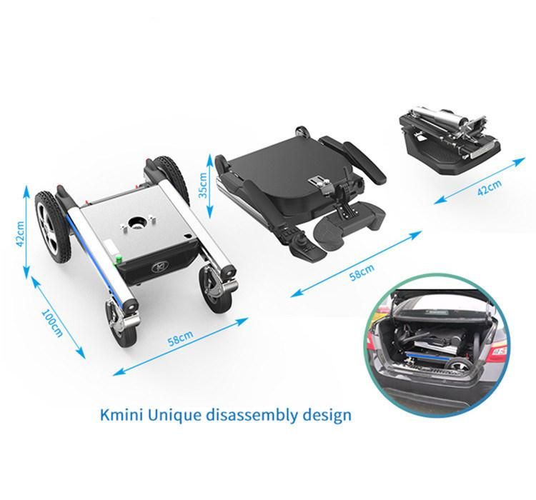 Aluminum Lightweight Leisure Electric off-Road Wheelchair Reclining Power Wheelchair