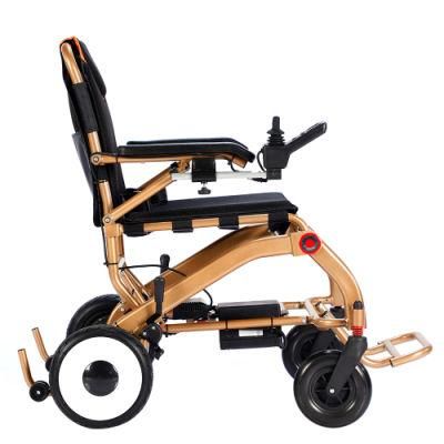 Super Light Portable Stand up Folding Electric Wheelchair with 31.2ah Battery with 70km Endurance