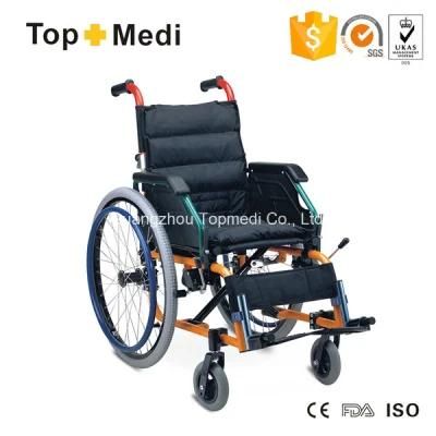 Topmedi Aluminum Manual Pediatric Children Wheelchair
