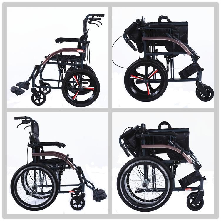 20 Inch Big Wheels Folding Light Manual Wheelchair