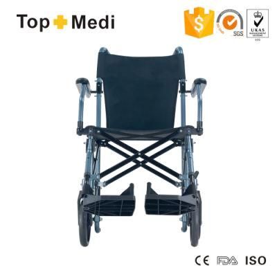 Aluminum Lightweight Easy Carry Manual Travel Wheelchair for Disabled