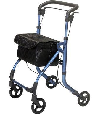 Mobility Shopping Cart Lightweight Foldable Adult Walker Rollator with Seat