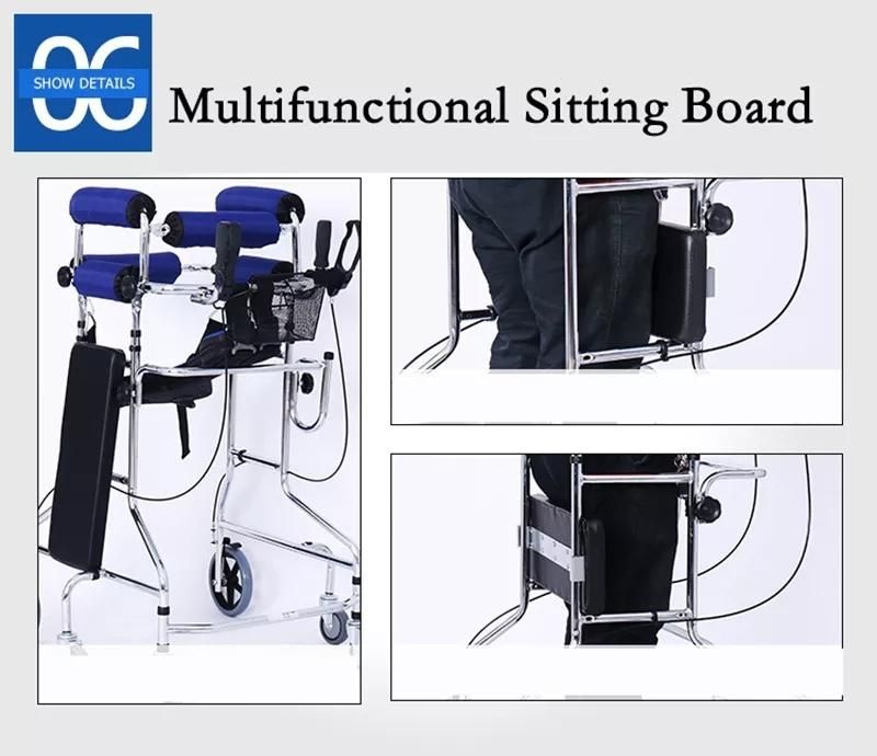 Hot-Selling Adult Standing Frame Walker Stainless Steel Anti-Tilting Walker Dropshipping