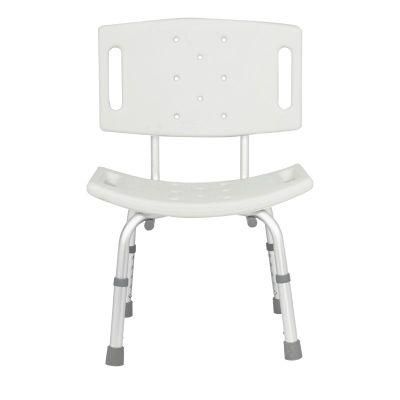 Adjustable Elderly Chair Shower with Backrest, Ant-Slip Lightweight Chair Shower for The Old People