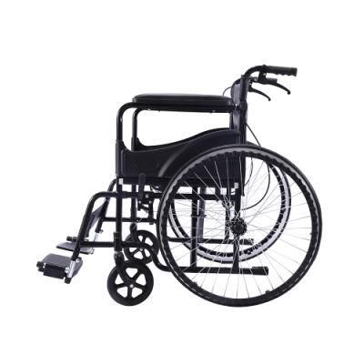 Portable Lightweight Transport Manual Wheelchair for Disabled and Elderly