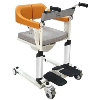 202 Health Care Supplies Best Toilet Seat Lift Transport Transfer Wheelchair Chair for Elderly