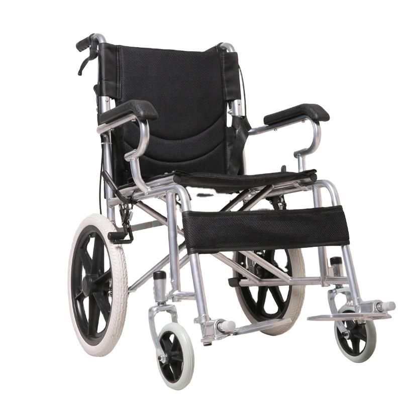 The Elderly Lightweight Compact Folding Manual Wheelchair Handbike Wheelchair