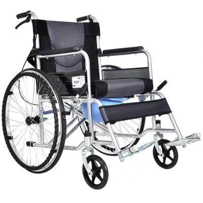 Health Care Folding Manual Commode Chair for Disabled