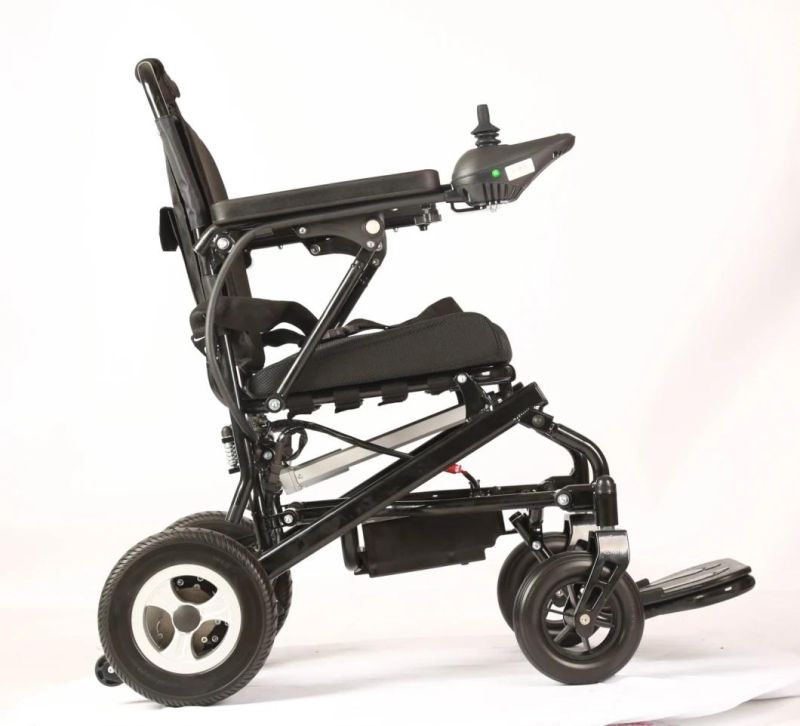 Light Weight Foldable Electric Wheelchair Lithium Battery with Electromagnetic Brake Model Tew007D