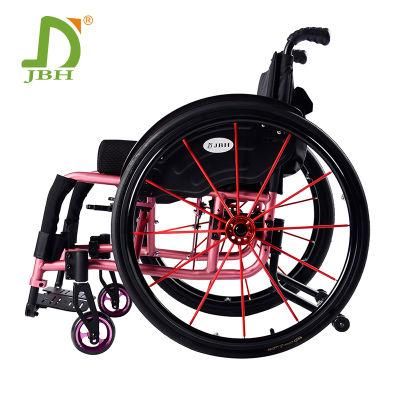 Streamlined Design Jbh S002 Aluminum Alloy Colorful Sports Wheelchair