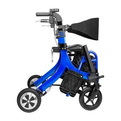 Aluminum Height Adjustable Rollator with Basket