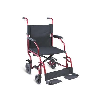 Multi-Function Foldable Aluminum Alloy Folding High Back Orthopedic Manual Wheelchair with Reclining Backrest