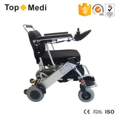Topmedi Foldable Lightweight Aluminum Electric Wheelchairs with Lithium Battery