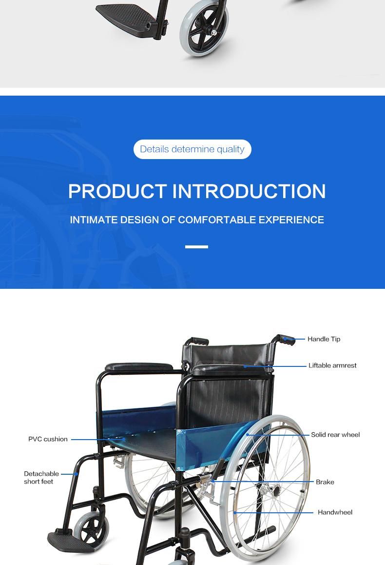 Hanqi Hq809f High Quality Manual Wheelchair for Disable