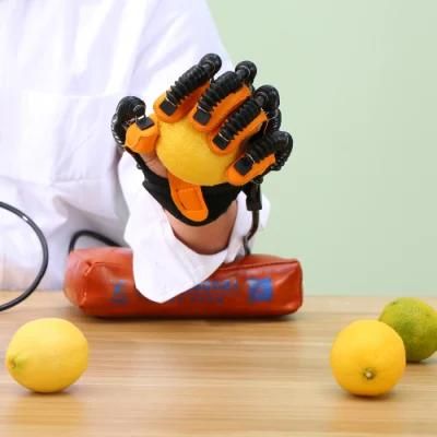 Rehabilitation Robotic Glove Device Which Supports Finger Motion, While Detecting Voluntary Active Motion