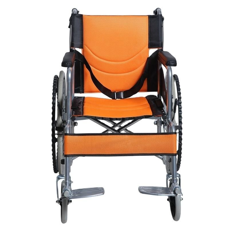 Steel Foldable Economic Cheapest Wheelchair Portable Wheelchair