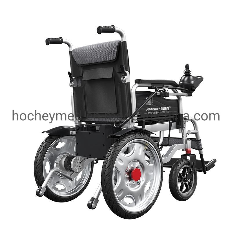 Hochey Medical Electric Wheelchair Electrical Handicapped Foldable Motor Electric Wheelchair