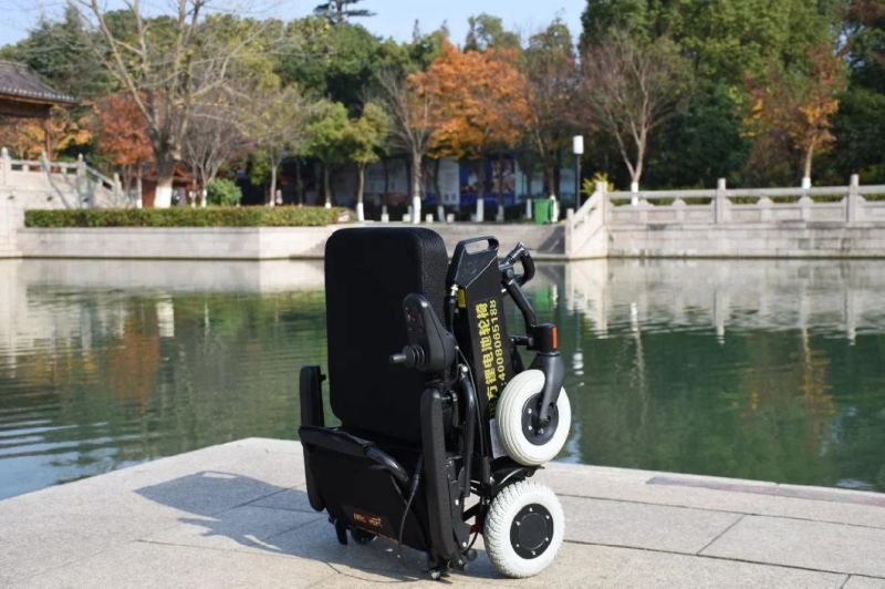 aluminum Alloy Motorized Blushless Motor Wheelchair with Solid Tire