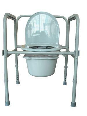 Aluminum with Wheels Brother Medical Bedside Chai Commode Toilet Chair