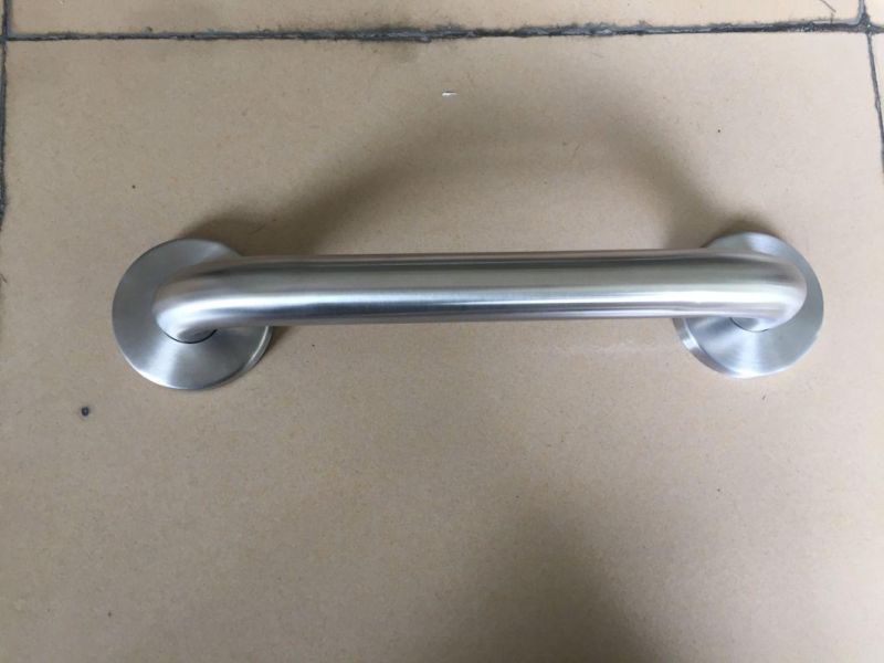 Commode Chair Chrome Stainless Steel Bathroom Grab Bar Handle, Safety Hand Rail Support