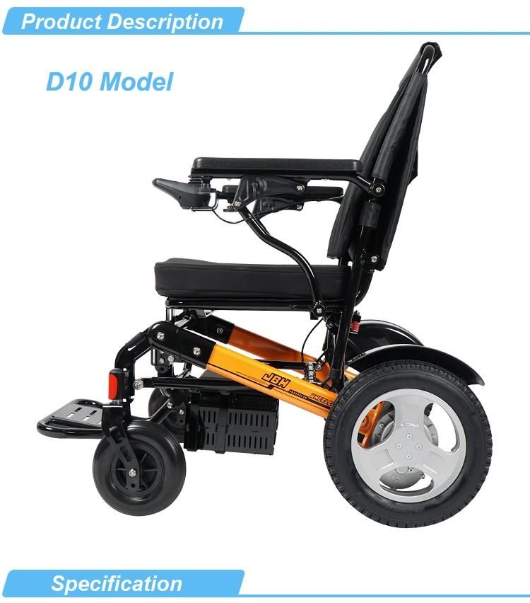 Easy Control Folding Power Electric Wheelchair with Lithium Battery