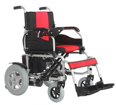 2022 Guangzhou Wheelchair Steel Electric Folding Wheelchair for Disabled People