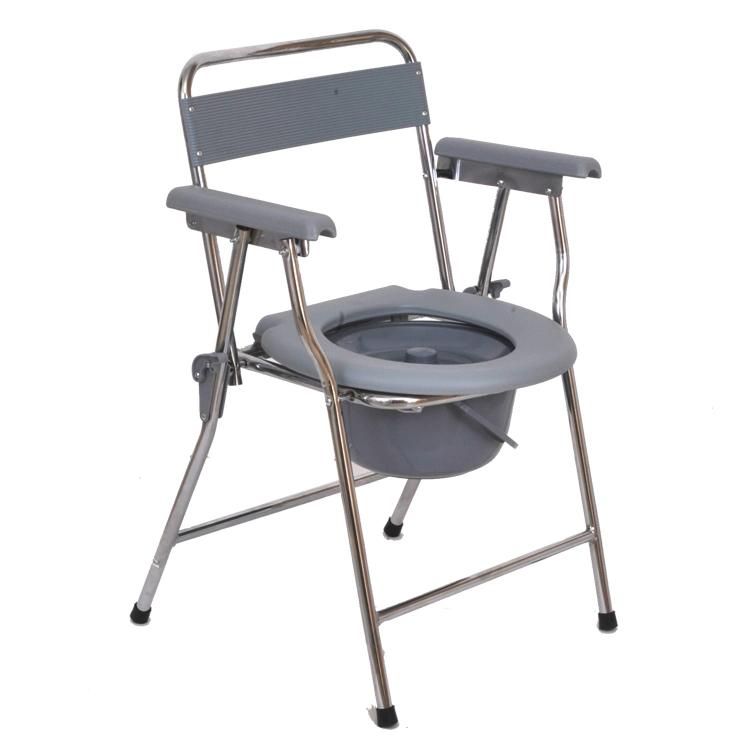 High Quality Folding Shower Commode Chair for Disabled