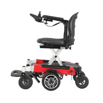 One Touch Battery Comfortable Folding Electric Wheelchair