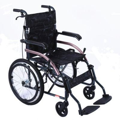 100kg Loading Portable Lightweight Folding Wheelchair