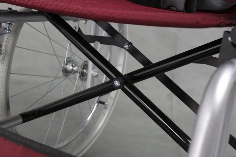 Thickening Aluminum Alloy Folding Portable Manual Wheelchair