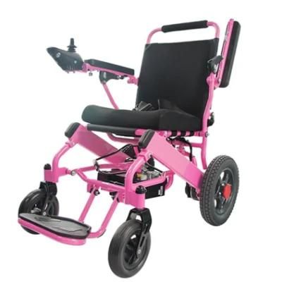 Lightweight Aluminum Handicapped Foldable Power Electric Wheelchair