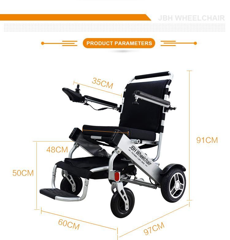 out Door Use Deatchable Lithium Battery Power Folding Electric Wheelchair