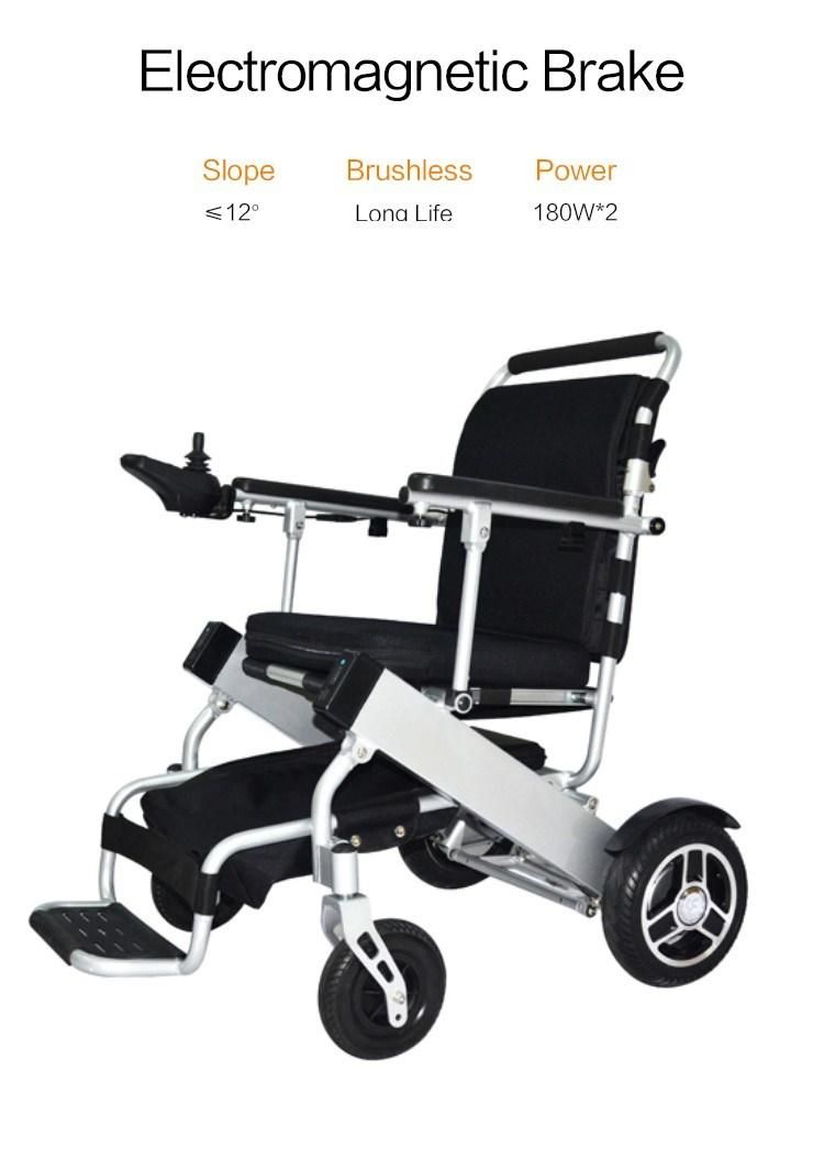 Jbh Electric Wheelchair Lightweight Foldable Electric Wheelchair for Elderly