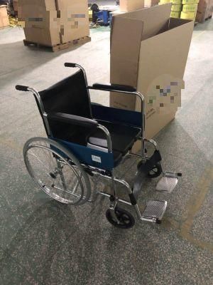 Low Price Steel Instrument Supply Silla De Ruedas Economic Wheelchair Shanghai Brother Medical with ISO
